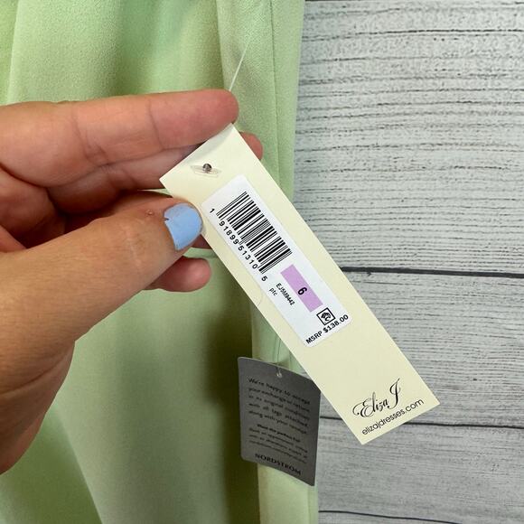 Eliza J Women's Mint Green Bow Detail Sleeveless Midi Dress Size 6 - Picture 8 of 10